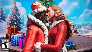 Santa Snoop & Mariah Carey KISS UNDER THE MISTLETOE | Fortnite short Film