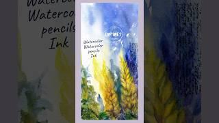 #Shorts Цветы акварелью | Квіти аквареллю | Watercolor flowers