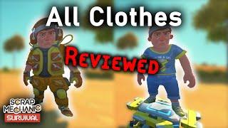 Reviewing all clothes in Scrap Mechanic Survival