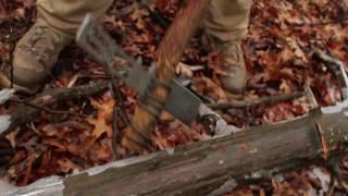 Best Survival Knife - Jack Multi Tool: Using the Jack as a hatchet or axe