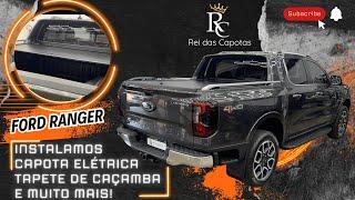 FORD RANGER 2024 Instalamos Capota Elétrica Tapete de Caçamba Película FIlm e PPF! - Rei das Capotas