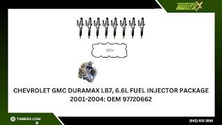 Chevrolet GMC Duramax LB7, 6.6L Fuel Injector Package 2001-2004: OEM 97720662