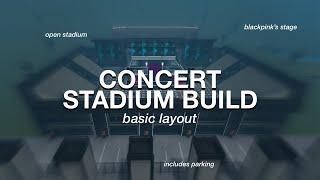 Concert Stadium SpeedBuild | Bloxburg (Basic Layout)