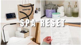 FULL SPA RESET | Restocking, Cosmoprof Haul, & Printing Forms!