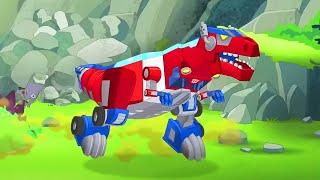 Optimus Prime's Unleashes his Primal Mode! | Rescue Bots | Kid’s Cartoon | Transformers Junior