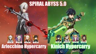 C0 Arlecchino Hypercarry & C0 Kinich Hypercarry  | Spiral Abyss 5.0 | Genshin Impact