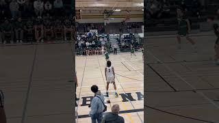 Jump ball is easy when other kid doesn’t jump! Good start to playoff game! Lincoln high basketball