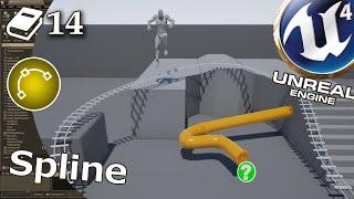 Unreal Engine 4 Guide - Spline component - road, pipe, railroad