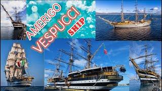 Historic Italian Naval Ship Amerigo Vespucci Docks at Honolulu Harbor