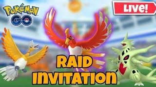 Ho-oh & Mega Tyranitar Raid Invitation in #pokemongo