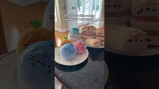 Yum #pusheen #plush #plushies #kawaii #cute #cat #kitty #squish #squishmallows #food #breakfast