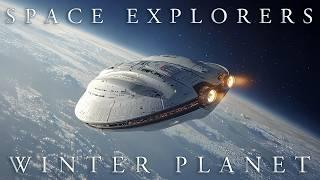 Space Explorers. Winter Planet.