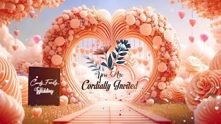 Cinematic Magical Wedding Invitation Video | Candy World Save The Date Invitation | Inspire Studio