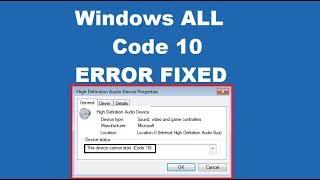 How to fix This Device Cannot Start Code 10 Error