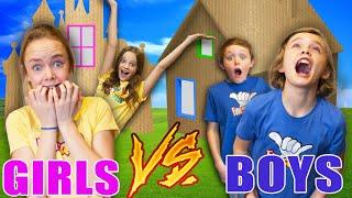 Fun Squad Box Fort Compilation! Girls Vs Boys!