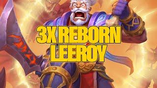 Trying The Triple Reborn Leeroy Dream Build | Dogdog Hearthstone Battlegrounds