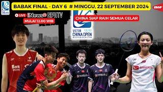 Jadwal FINAL China Open 2024 hari ini, day6 ~ China siap sapu bersih semua sektor