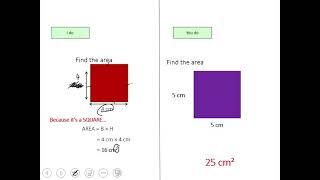 Maths - 6. Calculating the area of a 2D shape (SF)