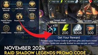 Plarium Promo Code - November 2024 | Raid Shadow Legends Guide