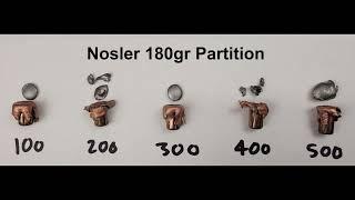 (300 WM) Nosler 180gr Partition Expansion Test