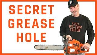 WOW! Hidden Greasing Spot On A Chain Saw