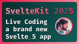 SvelteKit 2025  Brand new SVELTE 5 app from scratch! Styling, tests, AND MORE  LIVE Coding & Chill