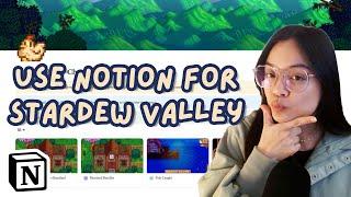 the ultimate notion guide for playing stardew valley (1.6) | free template!