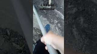 shoveling with a pickaxe