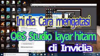 Cara Mengatasi Black Screen OBS Studio di NVIDIA | Layar Hitam OBS Studio