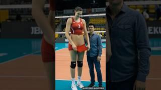 World's tallest female volleyball player  #tallwomen #tallgirlfriend #volleyball #usa