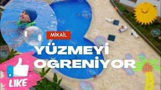 Mikail yüzmeyi öğreniyor#Miko learn to sweem@eğlence-adresi-2024