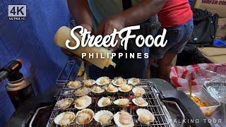 Philippines Christmas Street Market: Food Tour 4K