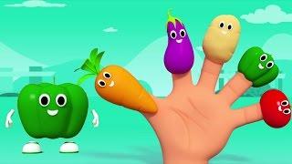 Палец растительное Семья | овощной рифмы | Дети песни | Kids Songs | Vegetable Finger Family