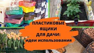 Пластиковые ящики для ДАЧИ: идеи применения