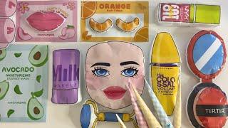 [️Paper diy️] Roblox Baddies Skincare + Makeup ASMR | Squishy | Satisfying | Tutorial | 로블록스