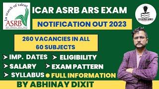 ASRB ARS Notification Out 2023 | Exam Pattern, Syllabus, Eligibility, Salary | ASRB NET Result 2023