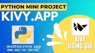 Python mini project using kivy || python project ideas || Best GUI project