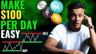 Simple Method To Make $100 A Day Trading Cryptocurrency As A Beginner | Crypto Tutorial Guide