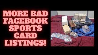 MORE BAD FACEBOOK MARKETPLACE SPORTS CARD COLLECTION LISTINGS! #facebookmarketplace #sportscards