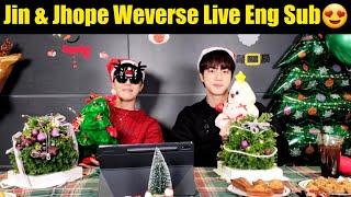  [ENG SUB] Jin & J-hope Weverse Live (23.12.2024) | J-hope & Jin Christmas Live