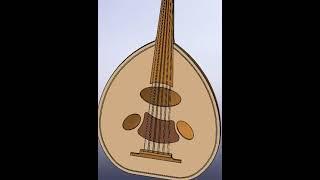 #Turkish #oriental #music #instrument, a #lute #designed by #SolidWorks