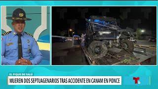 Dos adultos mayores mueren tras accidente en Can-Am