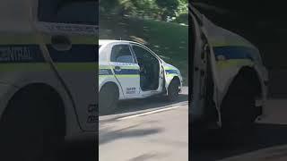 It is to get out of the car quickly at crime scene