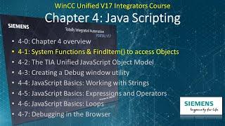 WinCC Unified v17 # 10: JavaScript System Functions and FindItem()  #WinCCGURU