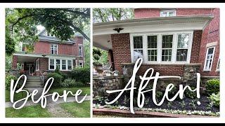 BEFORE & AFTER Flower Bed Transformation! Landscaping Ideas with Hydrangeas - Colorful Curb Appeal