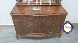 Renewing vintage furniture with magic! With CHALK PAINT and Transfer