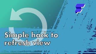 Simple hack to refresh a page view in Flutterflow