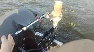 Самодельный подвесной лодочный электромотор ( homemade electric outboard motor)