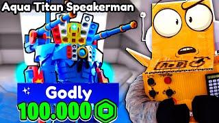 ПОЛУЧИЛ АКВАТИТАН СПИКЕРМЕНА 0.02%! 100000 РОБУКСОВ! 96 СЕРИЯ ROBLOX Toilet Tower Defense