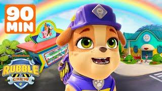 Mix's Art Makeovers & Rescues! w/ Rubble, Charger & Motor | 90 Minutes | Rubble & Crew